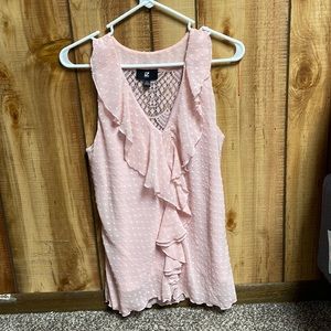 Pink Sleeveless Blouse